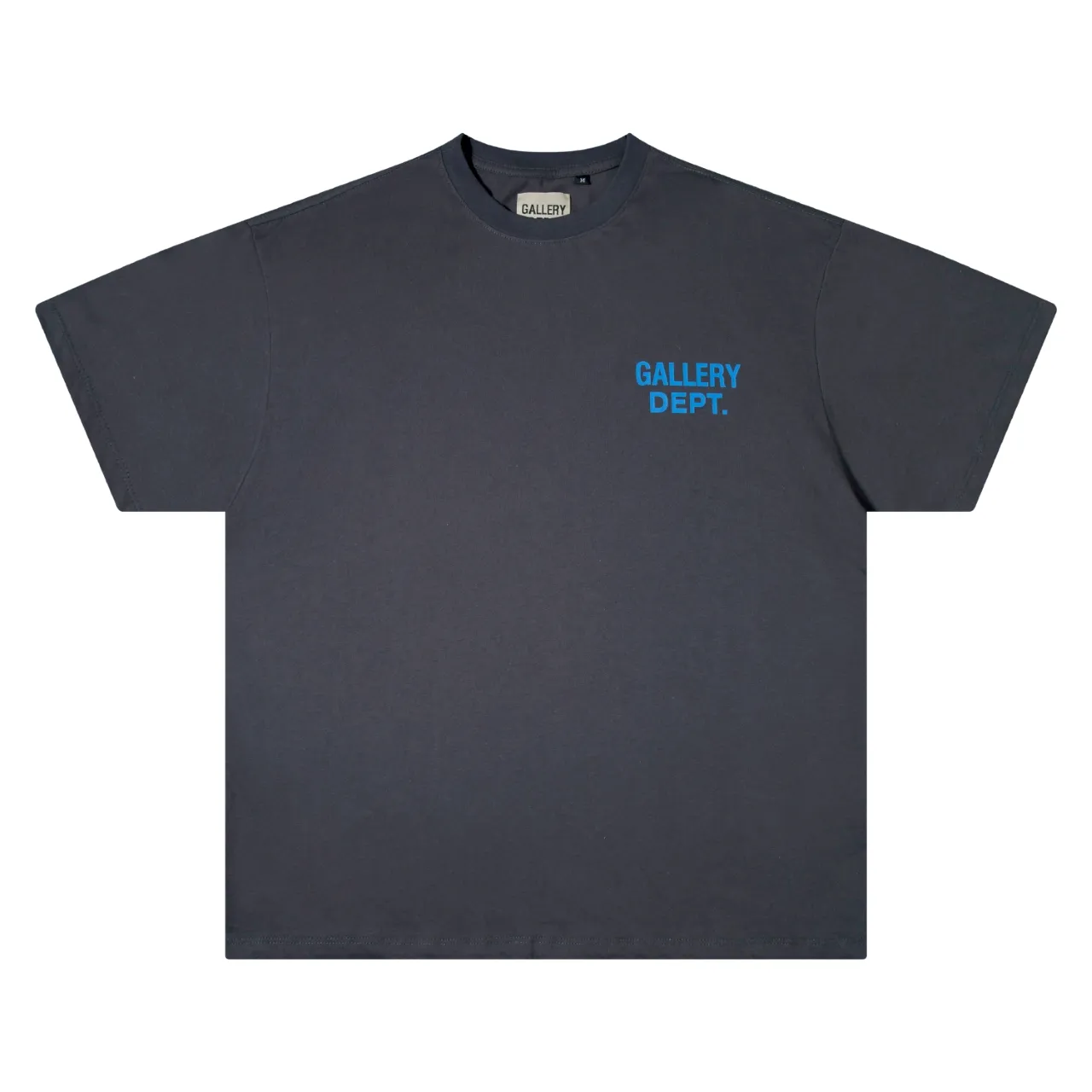 p90 650#Gallery Dept New new color matching classic basic letter LOGO basic slogan round neck short-sleeved T-shirt pure cotton Tee gray black light gray pink orange S～XL